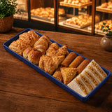 13" x 4.5" Rectangle Platter (Blue)
