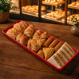 13" x 4.5" Rectangle Platter (Red)