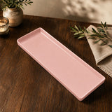 13" x 4.5" Rectangle Platter (Pink)