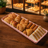 13" x 4.5" Rectangle Platter (Pink)