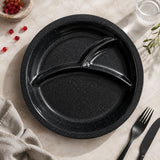 10" Divided Plate (Black Granite)