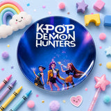 Cartoon Plate (K-Pop Demon Hunters)