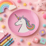 Kids Plate (Unicorn Pink)