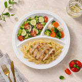 10" Divided Plate (White)