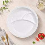 10" Divided Plate (White)