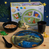 4 Pcs. Kids Tableware Set (Dinosaur Rex)