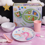4 Pcs. Kids Tableware Set (Unicorn Color)