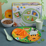 4 Pcs. Kids Tableware Set (Jungle Animals)