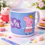4 Pcs. Kids Divided Tray Set (Peppa Pig III)