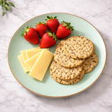 Two Tone Small Plate (Green & Beige)