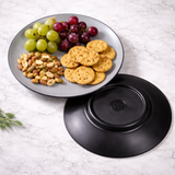 Two Tone Small Plate (Grey & Black)