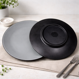 Two Tone Dinner Plate (Grey & Black)