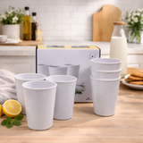 6 Pcs. 300ml Cup Set (White)