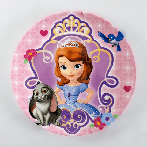 Kids Cartoon Plate (Sofia the First - Clover & Mia)