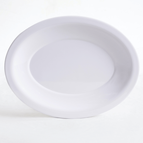 Oval Rice Dish (White)